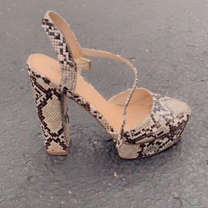 Snake skin heels